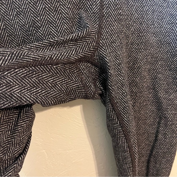 Lululemon Wunder Under Pant Giant Herringbone Black Heathered Black/Wi14 Quilt 4 - Picture 5 of 7